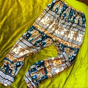 Boho Thai Harem Elephant Pants